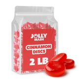 JOLLY MASH Cinnamon Discs bulk bag front view for easy sharing in offices and events.