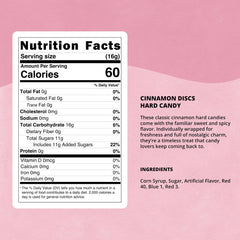 JOLLY MASH Cinnamon Discs closeup highlighting bold cinnamon spice flavor.