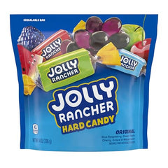 Jolly Rancher bag open with candies for easy access
