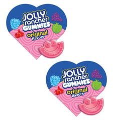 Jolly Rancher Valentine's Day gummies two-pack heart box ready for gifting.