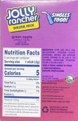 Jolly Rancher Watermelon sugar-free drink mix box with bright fruit imagery