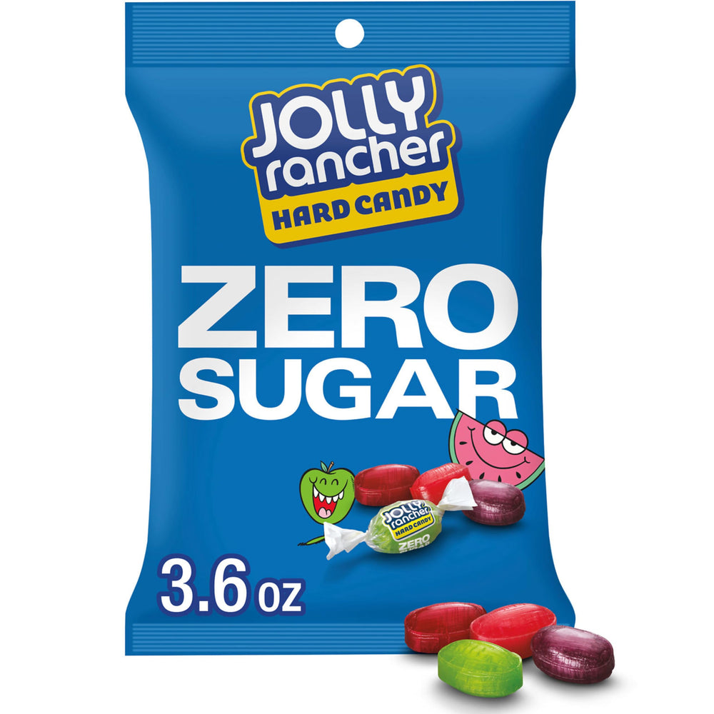 JOLLY RANCHER Zero Sugar assorted fruit bags in a case for easy storage
