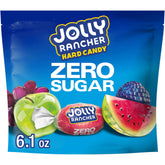 JOLLY RANCHER Zero Sugar bag front view with colorful flavors for on-the-go snacking.