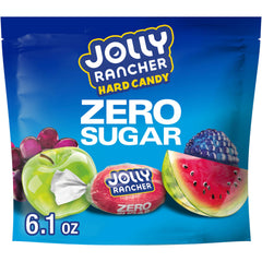 JOLLY RANCHER Zero Sugar bag front view with colorful flavors for on-the-go snacking.