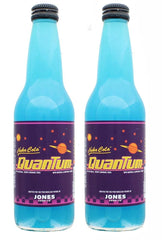 Jones Soda Co. Fallout Nuka-Cola Quantum Berry bottle front displaying packaging, ideal for fan gatherings