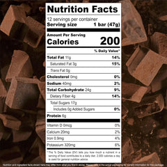 Jonesbar close-up shows five real ingredients with nuts and chia