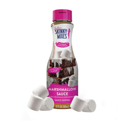 Jordan's Skinny Mixes marshmallow sauce bottle for sugar-free dessert drizzle.