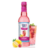 Jordan's Skinny Mixes Meyer Lemon Raspberry bottle showing zero sugar sweetness