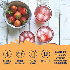 Jordan's Skinny Mixes bottle label shown for convenient at-home flavoring