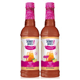 Jordan's Skinny Mixes sugar-free syrup pour into lemonade bottle for zero-calorie flavor.