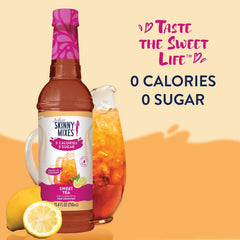Jordan's Skinny Mixes Sugar Free Syrup Sweet Tea recipe idea for at-home tea cocktails