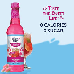 Jordan's Skinny Mixes Sour Watermelon Syrup stirred into iced tea for a bright twist.