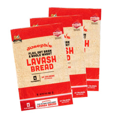 Joseph's Lavash Bread flax oat bran 3-pack, a low-carb wrap option.