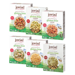 Jovial brown rice pasta mafalda shape ready for sauce