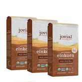 Jovial Einkorn Flour bag shows organic origin for wholesome baking.