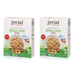 Jovial Shells gluten-free pasta in brown rice shells, ready for your favorite sauce