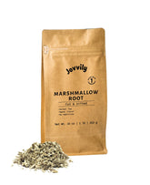 Jovvily Marshmallow Root in loose form, ideal for a calming, aromatic herbal tea.