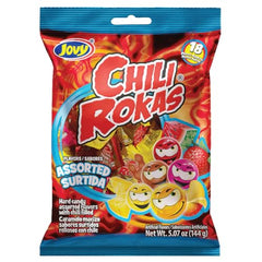 Jovy Chilli Rokas watermelon shell with spicy center and bold flavor