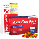 Joyful Clan Anti-Fart Pills box ready for a playful reveal and prank.