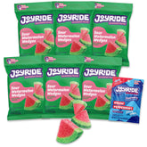 JOYRIDE Sour Watermelon Wedges bundle on display, tangy flavor with low sugar for snacking
