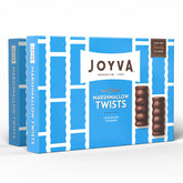 Joyva Classic Marshmallow Twists boxes—two 9oz packs, ideal for sharing at gatherings