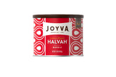 Joyva Marble Halvah slice reveals creamy sesame with chocolate ribbon, a tasty on-the-go snack.