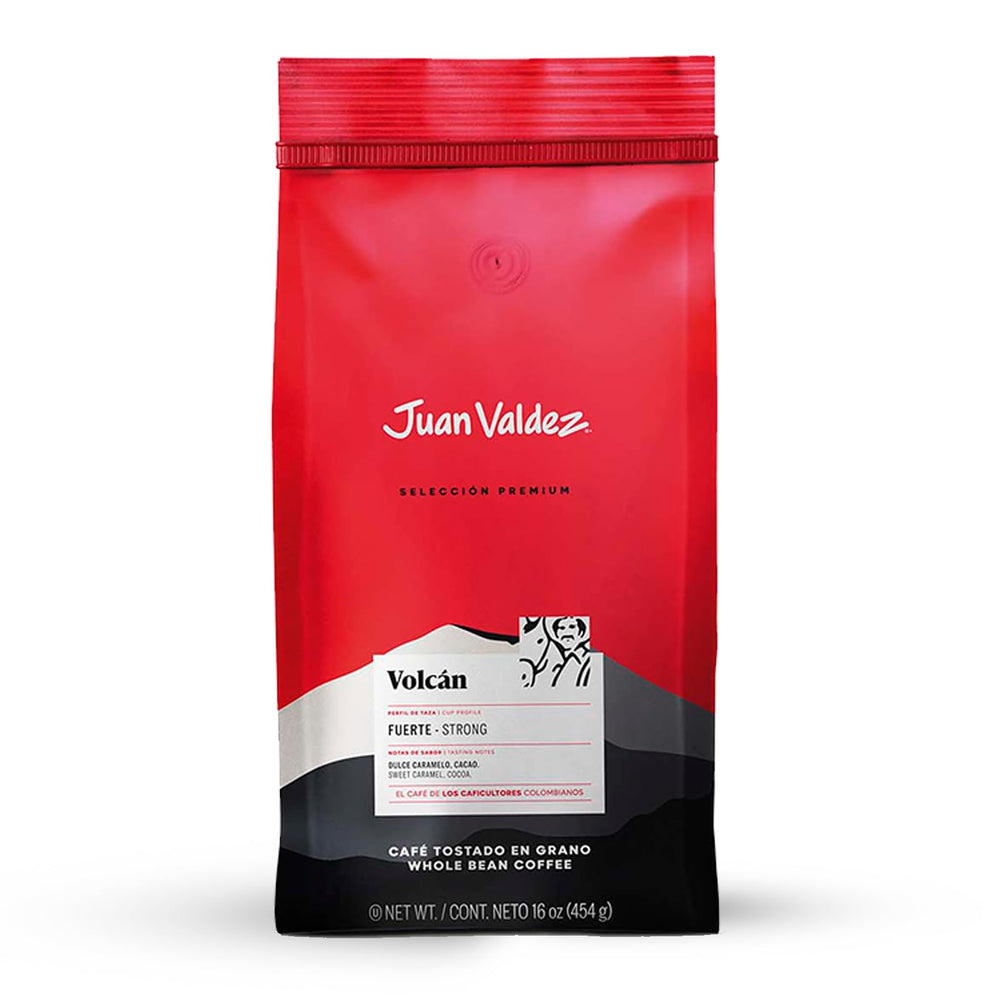 Juan Valdez Volcan whole bean bag with caramel and cocoa notes