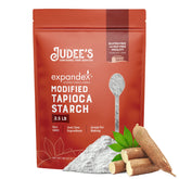 Judee's Expandex packaging for gluten-free starch, ideal for baking.