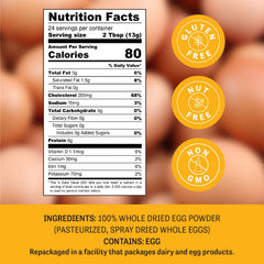Judee's resealable pouch of dried egg powder in pantry setting