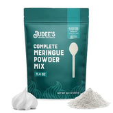 Judee's Gluten Free meringue powder jar close-up, ready for royal icing