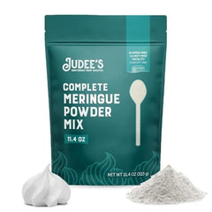 Judee's Gluten Free meringue powder jar close-up, ready for royal icing