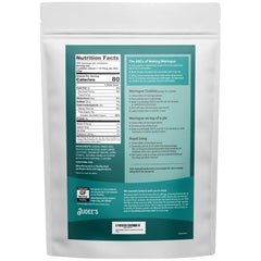 Judee's meringue powder sealed pouch preserves freshness for desserts.