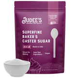Judee's Gluten Free superfine caster sugar in a 2.5 lb resealable pouch for freshness