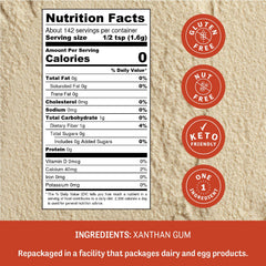 Judee's Gluten Free Xanthan Gum pour demonstrates smooth thickening for soups and sauces