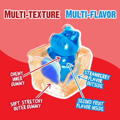 Strawberry outer layer paired with rotating inside flavors for varied tastings.