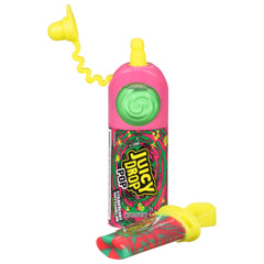 Juicy Drop Pop Knock-Out Punch flavor lollipop, bold fruity taste.