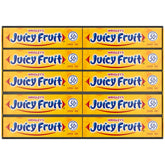 Juicy Fruit Gum bulk pack front view, ideal for sharing.