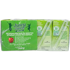 Juicy Juice Apple pack of five boxes on a table