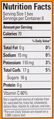 Juicy Juice Orange Tangerine being poured into a glass, no added sugar.