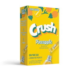 Juicy Mixes Crush Pineapple sticks close-up for travel-ready hydration