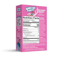 Juicy Mixes Hawaiian Punch powder packet opening for quick, flavorful hydration.