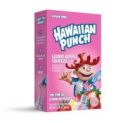 Juicy Mixes Hawaiian Punch powder pour reveals bright color and refreshing taste.