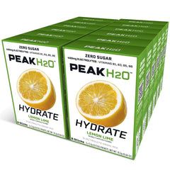 Juicy Mixes PeakH2O Lemon Lime packet front view highlighting flavor and packaging for on-the-go hydration