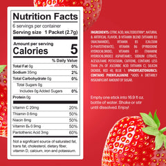 PeakH20 strawberry powder stirred into water bottle for refreshment