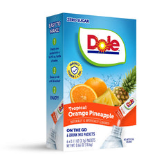 Juicy Mixes Tropical Splash Dole powder pack for convenient hydration on the go