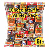 Jumblet mini chocolate bars in a 5lb bulk pack for parties and office snacks