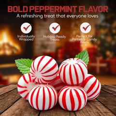 Jumblet bulk display peppermint candy ideal for reception desks.