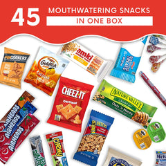 Jumbo Jumble snack box front cover displays colorful assortment, ready for gifting.