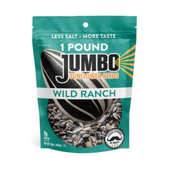 JUMBO SUNFLOWER SEEDS Ranch – roasted-seasoned seeds in a 16oz pack ready for snacking.