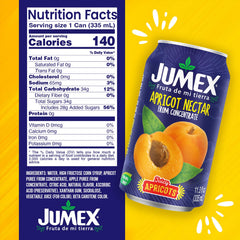 Jumex Apricot Nectar pour bottle showing thick texture ideal for smoothies